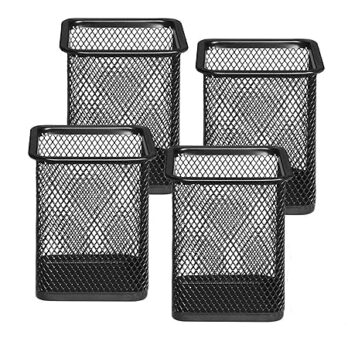 Metal Holder For Desk Organizer Classroom Organization Pencil Holders Wire Makeup Brush Holders (Pack Of 1Pcs)