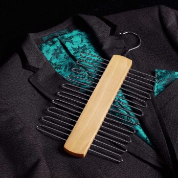 Wooden 20 Bar Tie Rack hanger