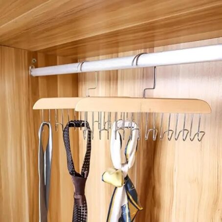 Wooden Multipurpose Hanger With 8Hooks - Image 4