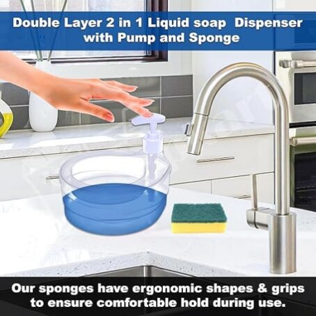 Liquid Dispenser Pump with Sponge Holder - Image 3