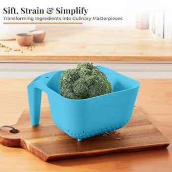 Apex Hard Plastic Vegetable Fruit Basket Rice Wash Sieve Washing Bowl