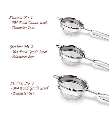 YASH Stainless Steel Tea Coffee Strainer (304 Steel Food Grade) Pack Of 1Pcs - Image 3