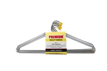 PREMIUM YELLOW CAP STEEL HANGER (Pack of 12ps)