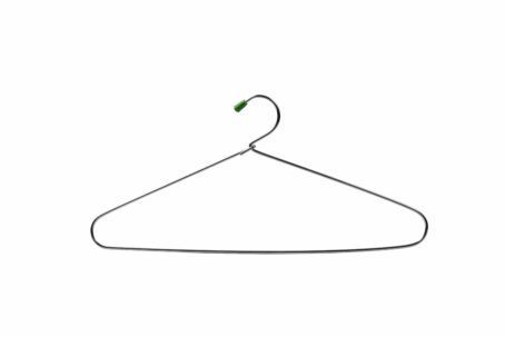 PREMIUM GREEN CAP STEEL HANGER BABY SIZE (Pack of 12ps)