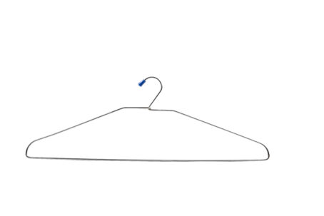 PREMIUM BLUE CAP STEEL HANGER (Pack of 12ps) - Image 5