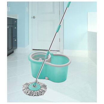 MILTON SPOTZERO SPIN MOP WITH 1 MICRO FIBER REFILLS