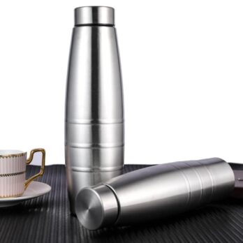 Stainless Steel Bottle, 1000 ml, Silver, (Set of 1Pcs)