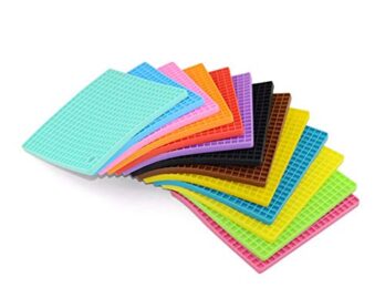 Multi-Purpose Silicone Trivet Mats Square Pot Holder Hot Pot Mats Hot Pad Jar Opener Spoon Rest Heat Resistant Non-Slip Durable Flexible Dishwasher Safe For Home Use Multicolor (Pack Of 1Pcs)