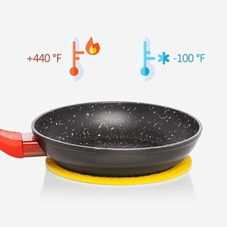 Multi-Purpose Silicone Trivet Mats Round Pot Holder Hot Pot Mats Hot Pad Jar Opener Spoon Rest Heat Resistant Non-Slip Durable Flexible Dishwasher Safe For Home Use Multicolor (Pack Of 1Pcs) - Image 5