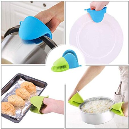 Silicone Pinch Grip Mitten Oven Mitt Gripper Grip Kitchen Potholder Utensil Tool -  Set Of2 Pcs - Image 6
