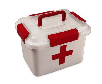 SONAL  Multi Purpose Storage Box – Medical Box, First Aid, Jewelry, (Large, White)